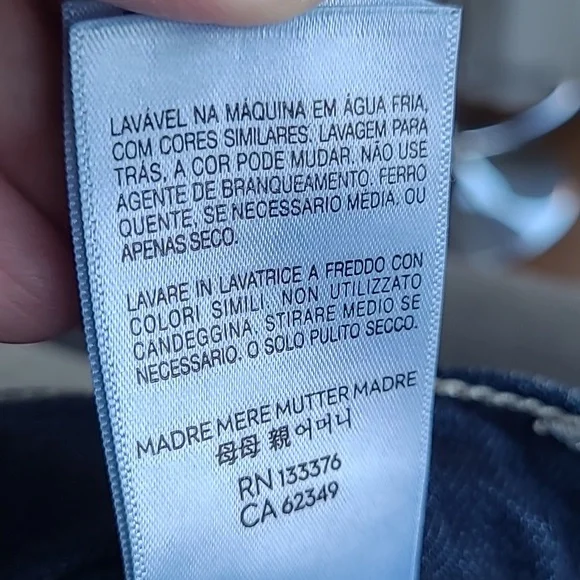 Mother Jeans The Looker Frayed Ends Ankle Cut Size 30 - Picture 7 of 11